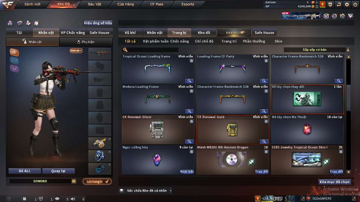 shop acc cf uy tin gia re